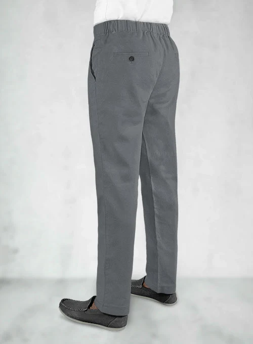 Easy Pants Gray Cotton Canvas - Image 2