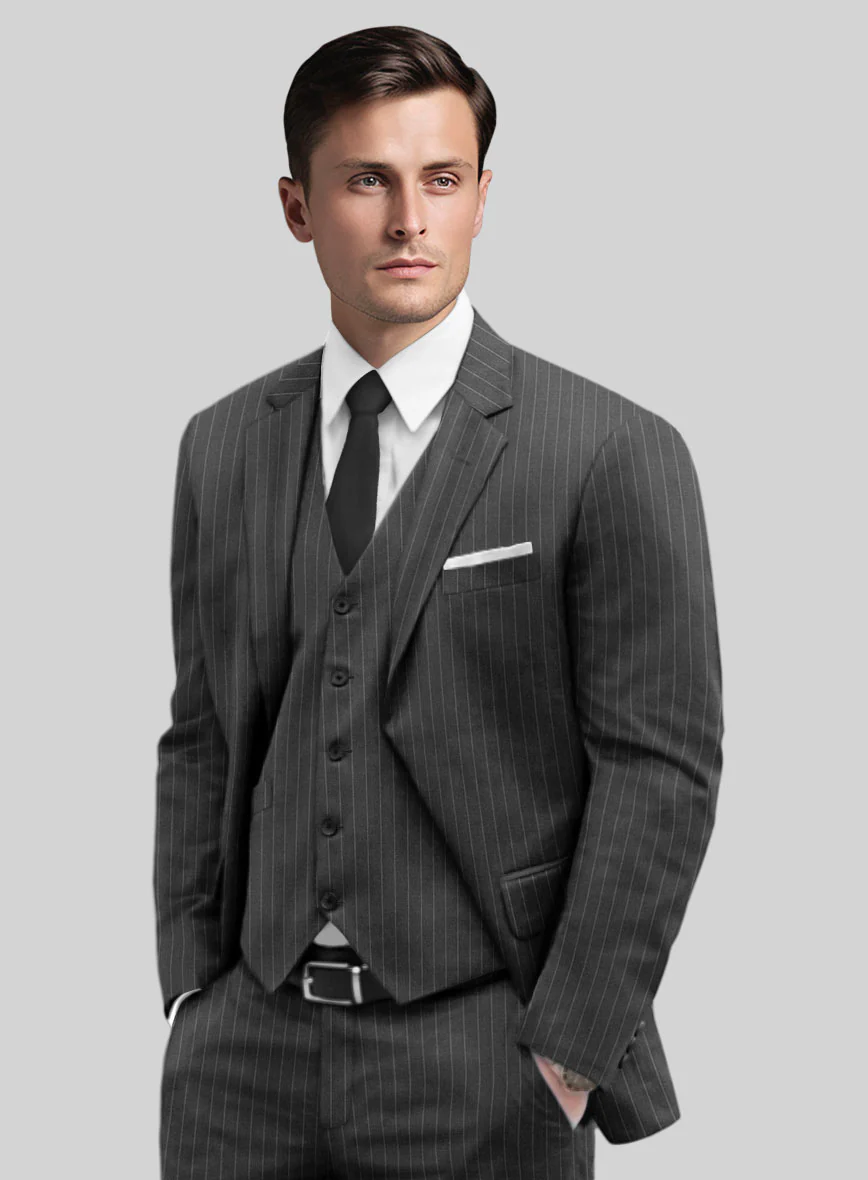 Gray Pinstripe Suit - Image 3