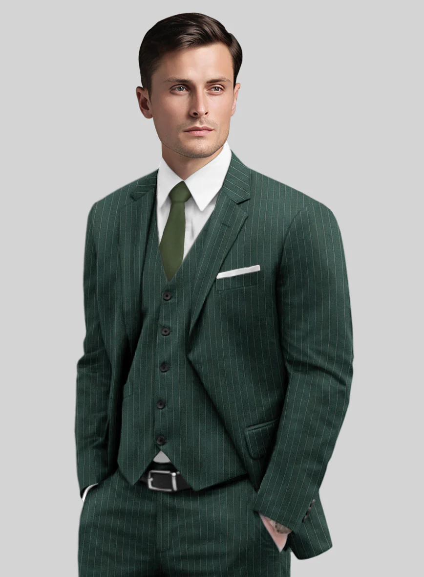 Green Pinstripe Jacket - Image 2