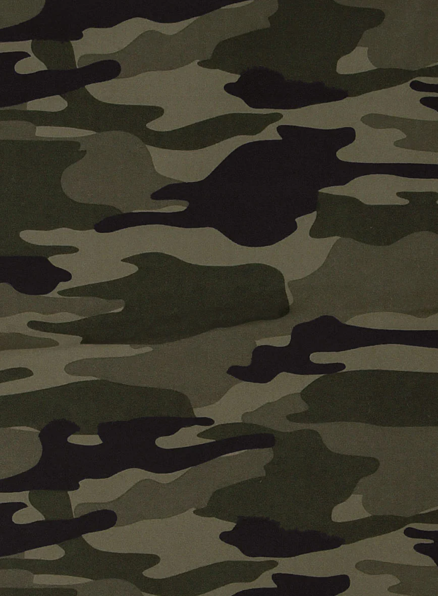 Green Stretch Camo Waist Coat - Image 4