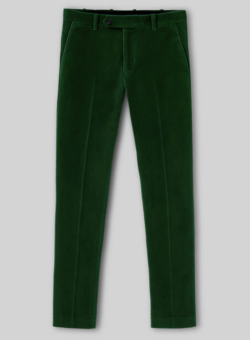 Green Velvet Double Breasted Tuxedo Suit - Image 4