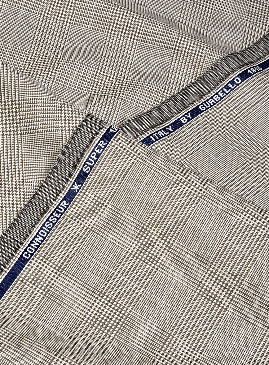 Guabello Beige Prince Of Wales Pants - Image 3