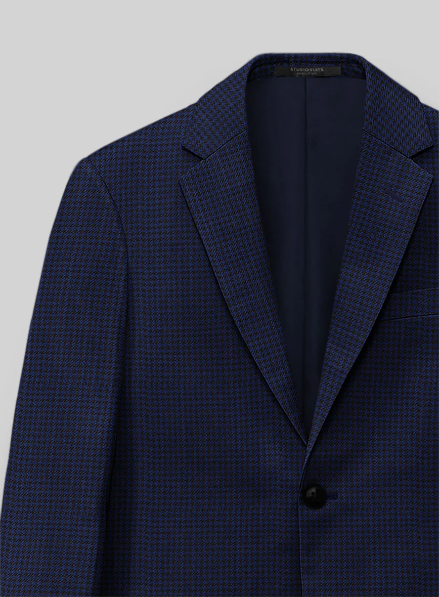 Guabello Blue Houndstooth Jacket - Image 3