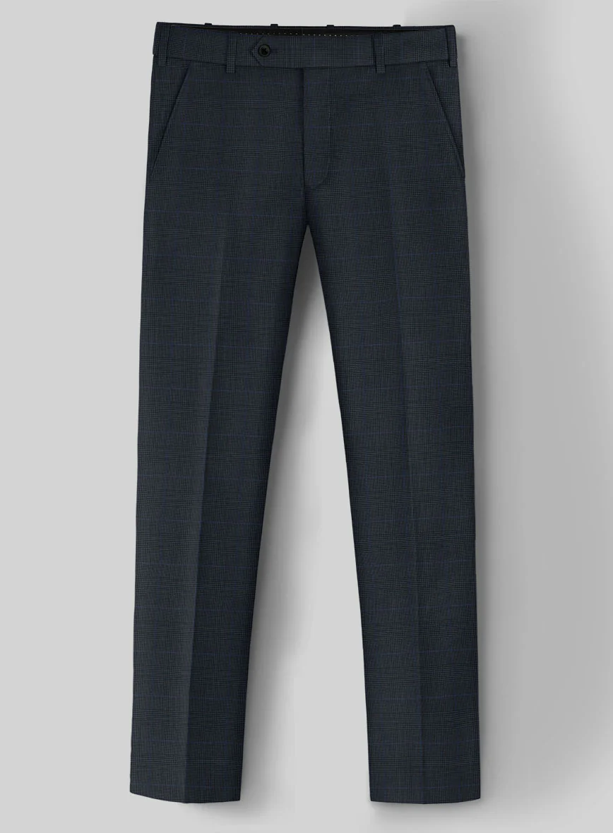 Guabello Blue Prince Of Wales Pants