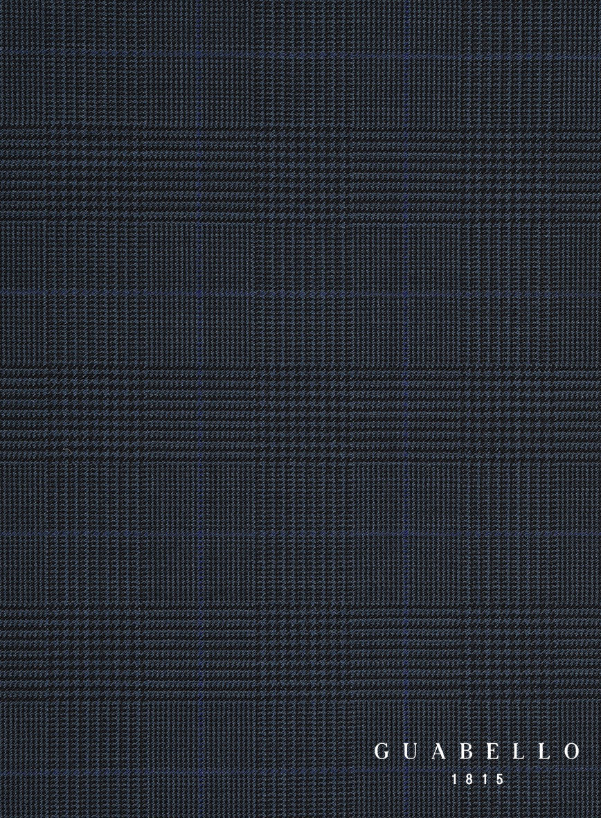 Guabello Blue Prince Of Wales Pants - Image 4