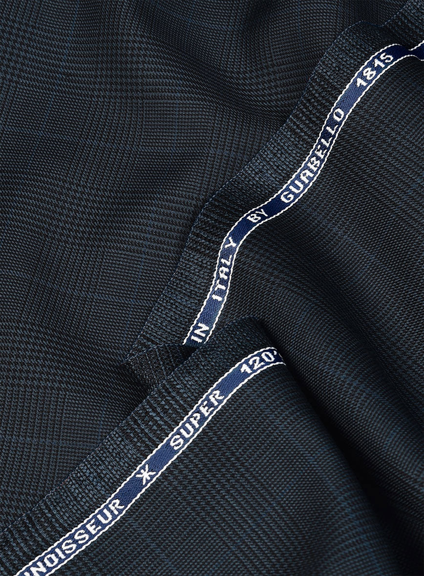 Guabello Blue Prince Of Wales Suit - Image 7
