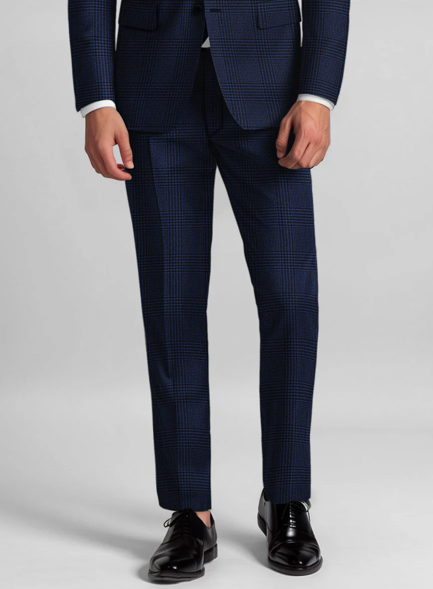 Guabello Blue Wool Jersey Pants - Image 2
