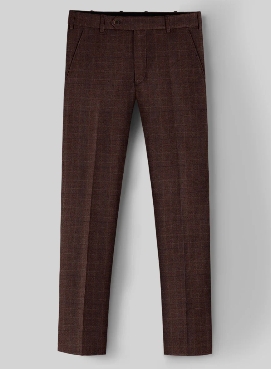 Guabello Brown Check Pants