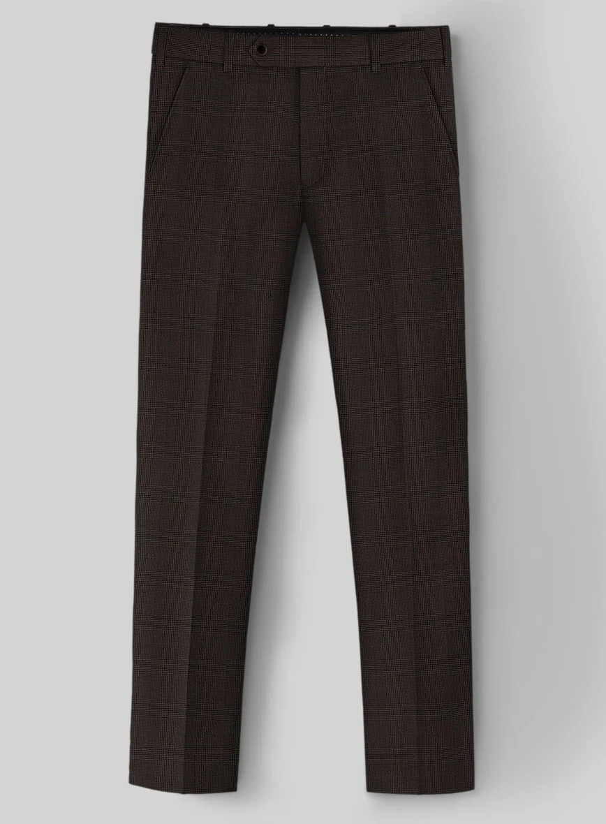 Guabello Brown Prince Of Wales Suit - Image 5