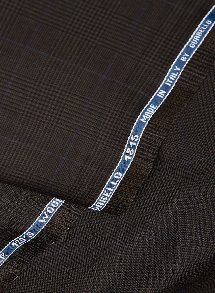 Guabello Brown Prince Of Wales Suit - Image 7