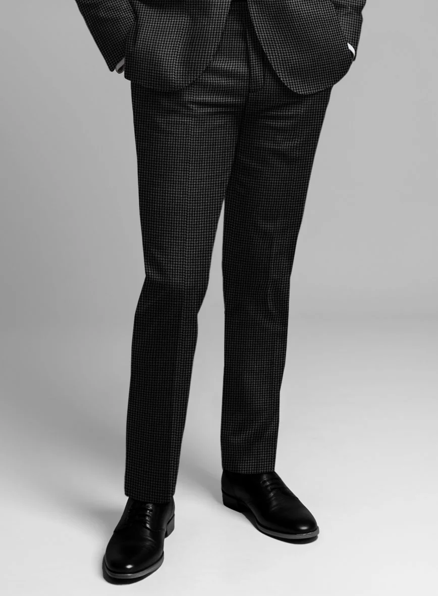 Guabello Charcoal Houndstooth Suit - Image 6