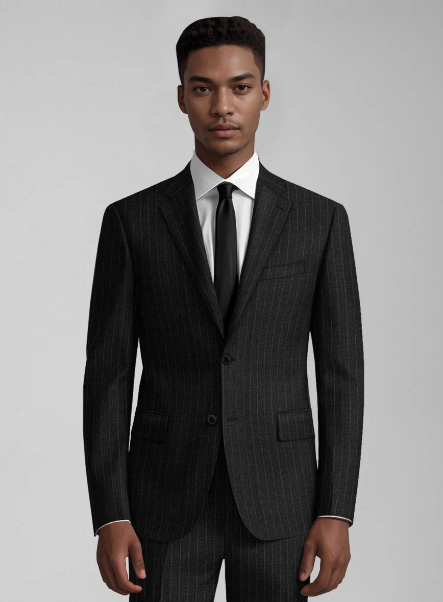 Guabello Charcoal Pinstripe Suit - Image 2