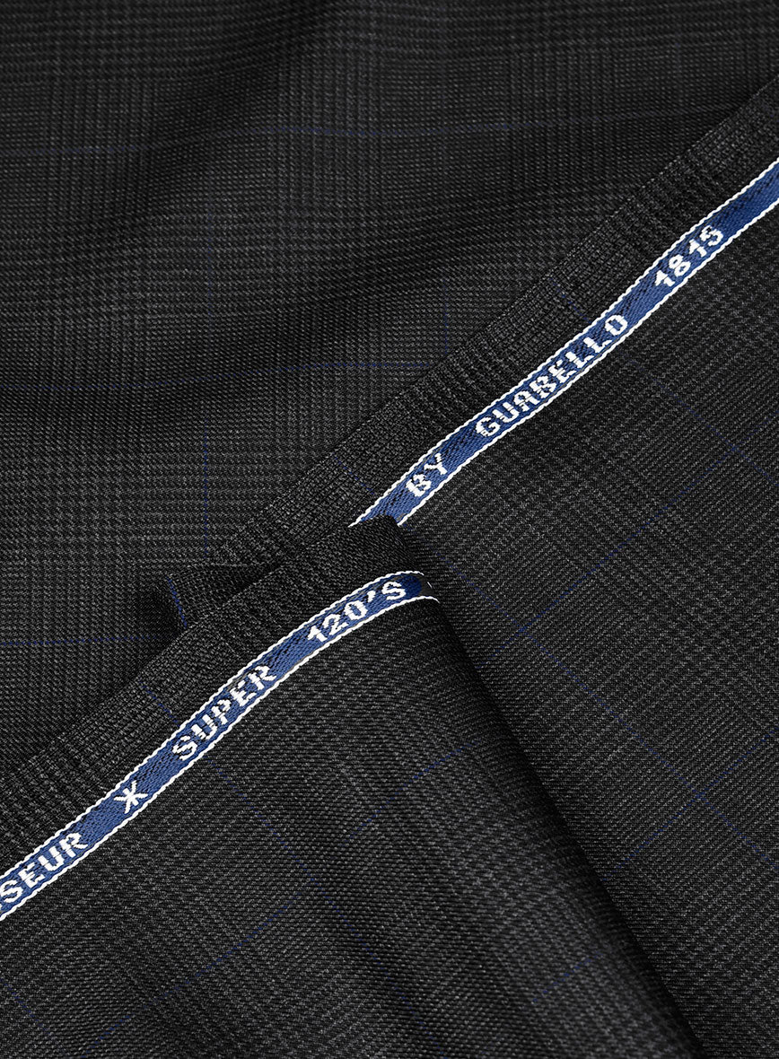 Guabello Charcoal Prince Of Wales Suit - Image 7