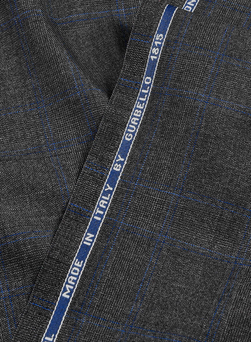 Guabello Charcoal Windowpane Pants - Image 3