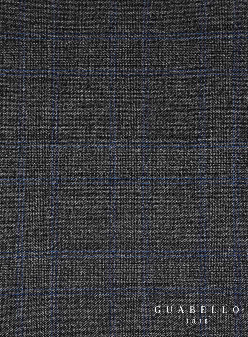Guabello Charcoal Windowpane Pants - Image 4