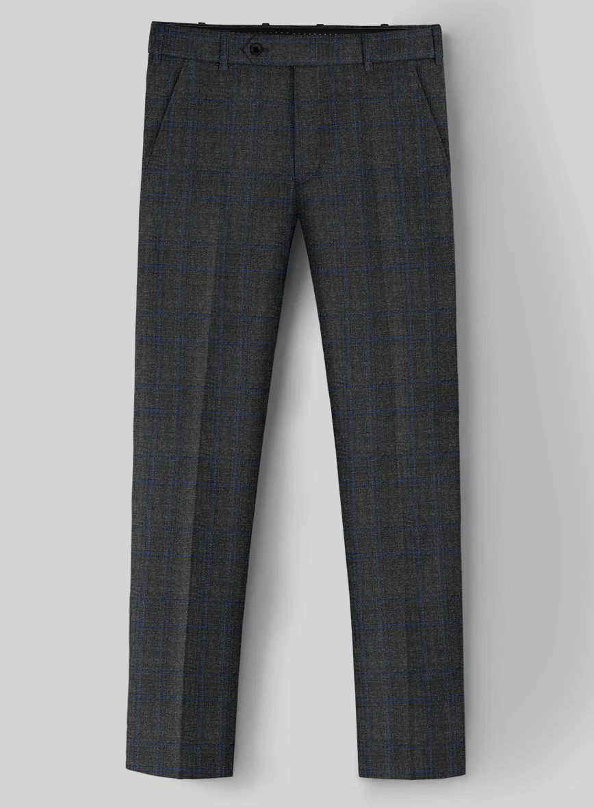 Guabello Charcoal Windowpane Suit - Image 5
