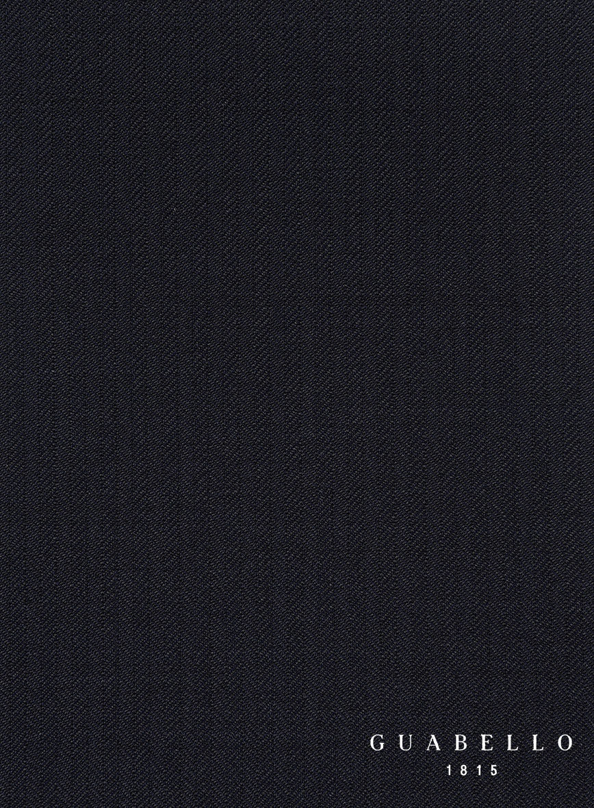 Guabello Dark Blue Herringbone Suit - Image 8