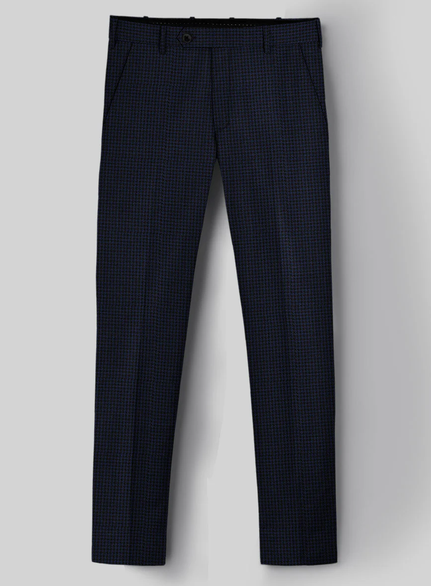 Guabello Dark Blue Houndstooth Pants