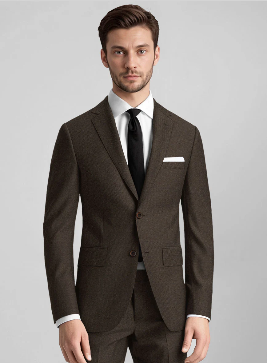 Guabello Espresso Brown Twill Jacket - Image 2