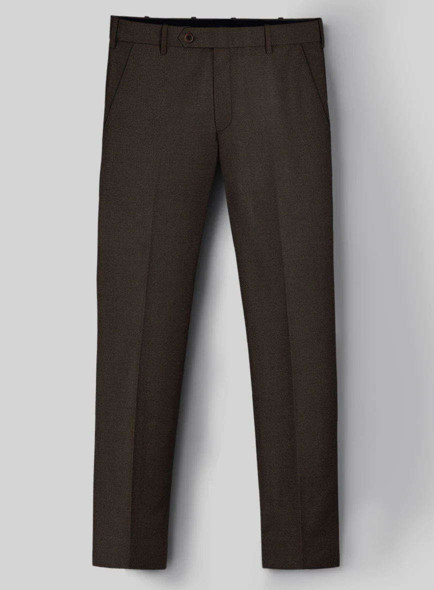 Guabello Espresso Brown Twill Pants
