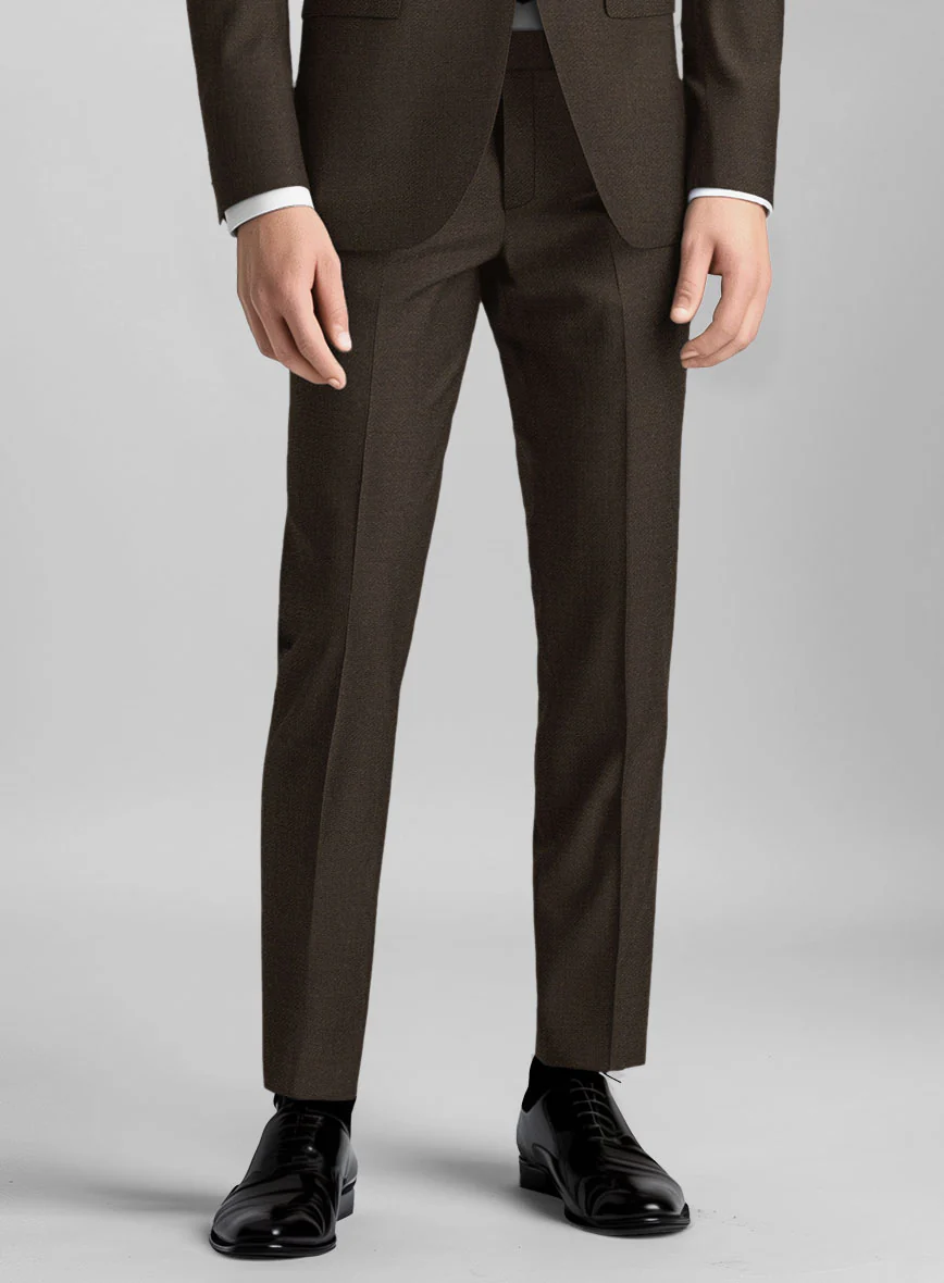 Guabello Espresso Brown Twill Pants - Image 2