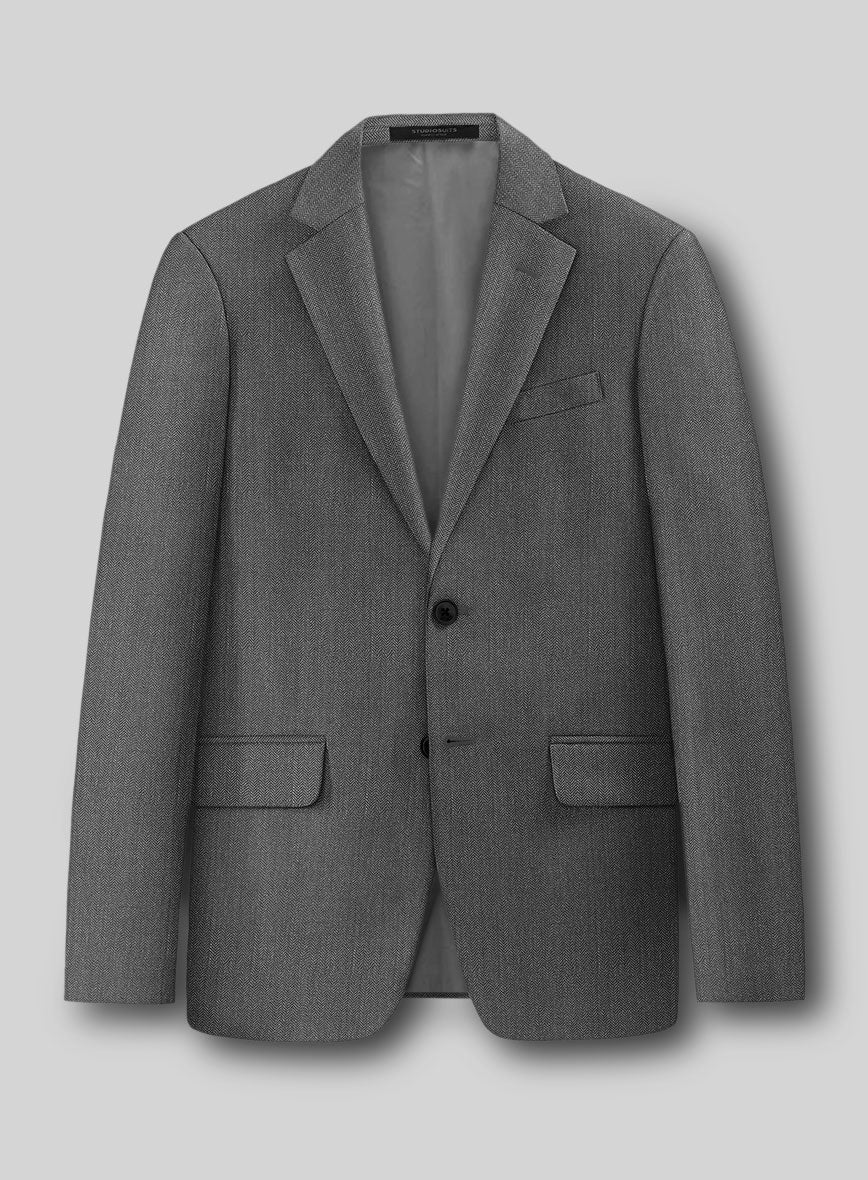 Guabello Gray Herringbone Jacket