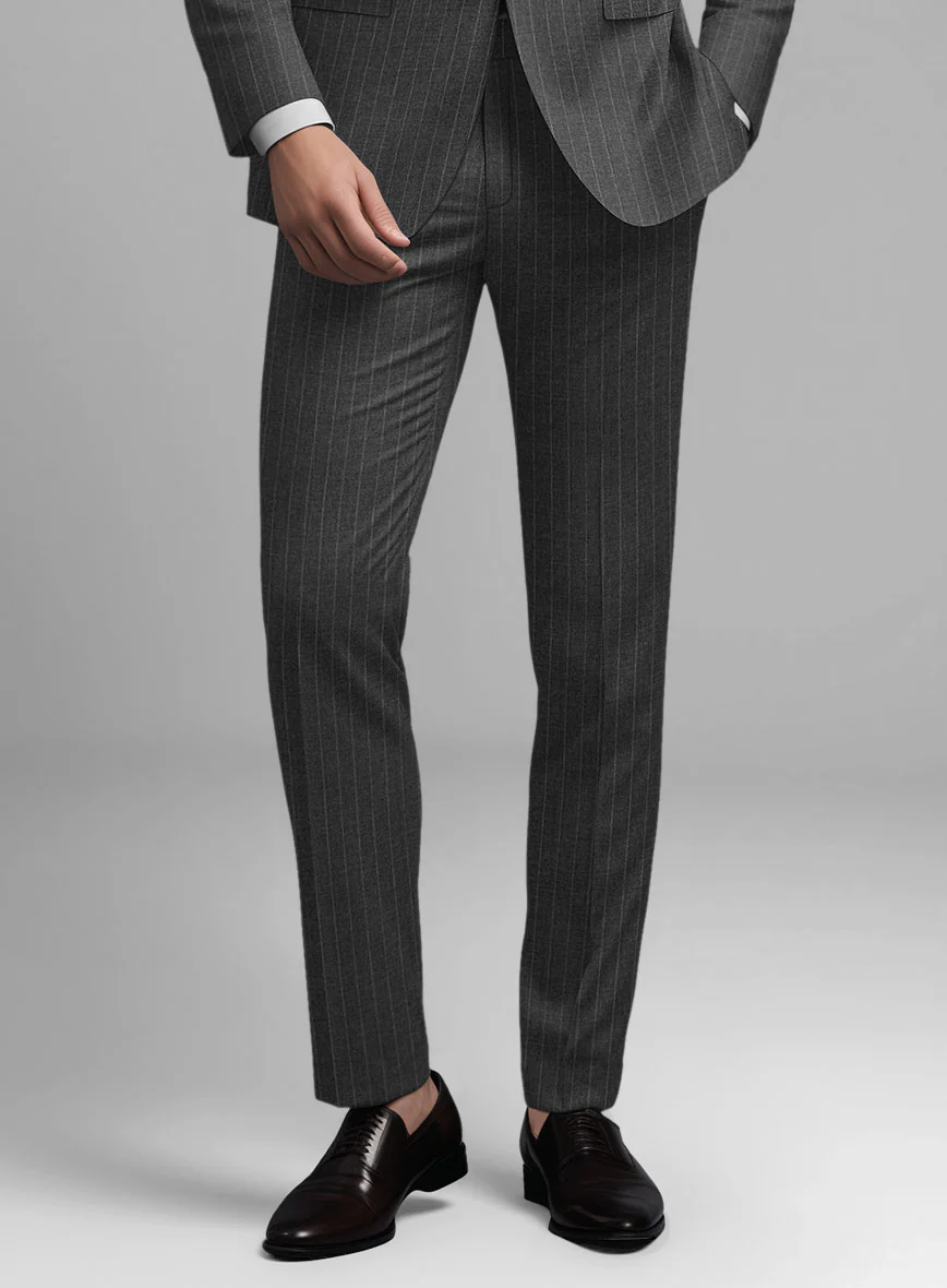 Guabello Gray Pinstripe Pants - Image 2