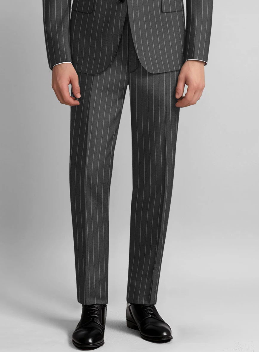 Guabello Gray Rope Stripe Pants - Image 2