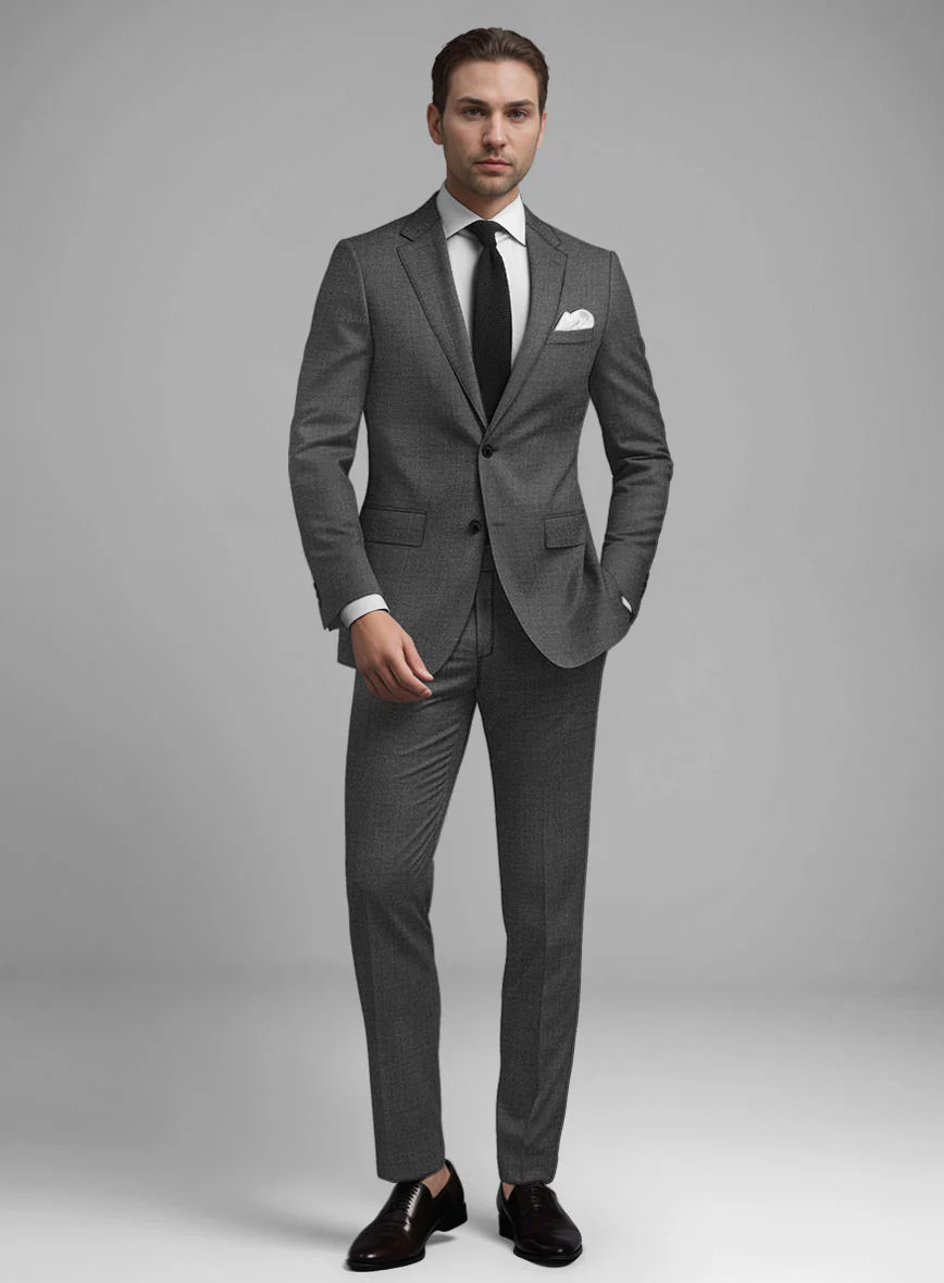 Guabello Gray Sharkskin Suit