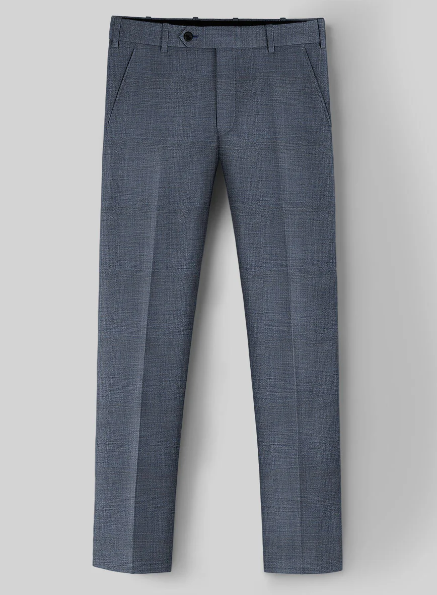 Guabello Steel Blue Sharkskin Suit - Image 5