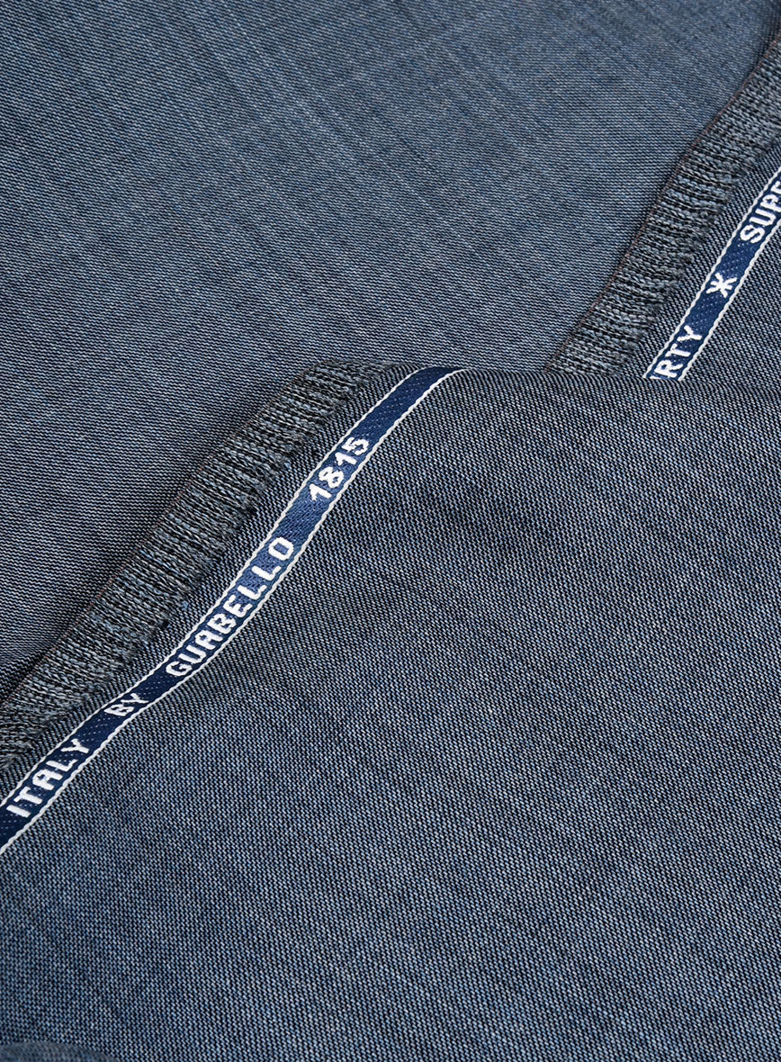 Guabello Steel Blue Sharkskin Suit - Image 7