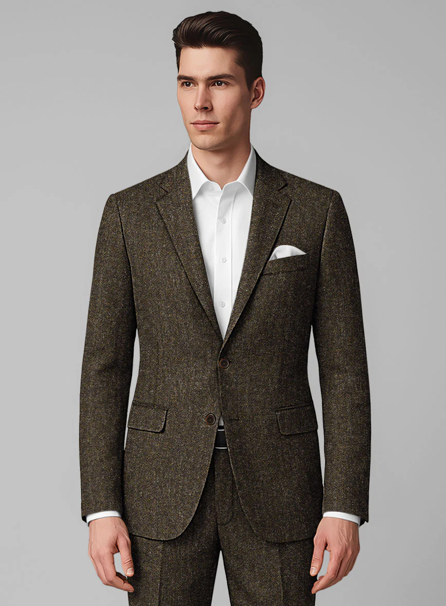 Haberdasher Brown Tweed Jacket - Image 2
