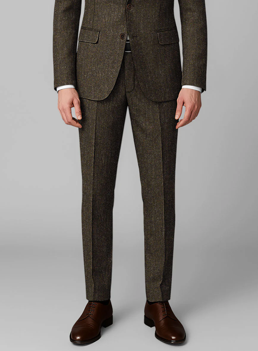 Haberdasher Brown Tweed Pants - Image 2