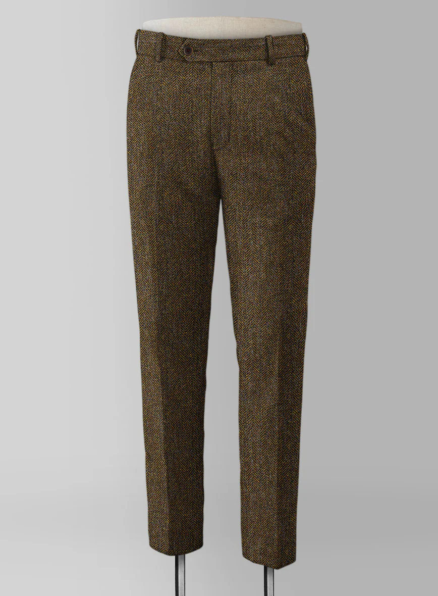 Haberdasher Mustard Brown Tweed Suit - Image 8