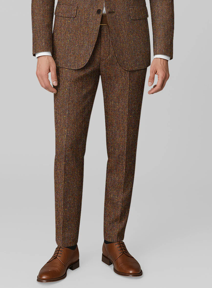Haberdasher Autumn Rust Tweed Pants - Image 2