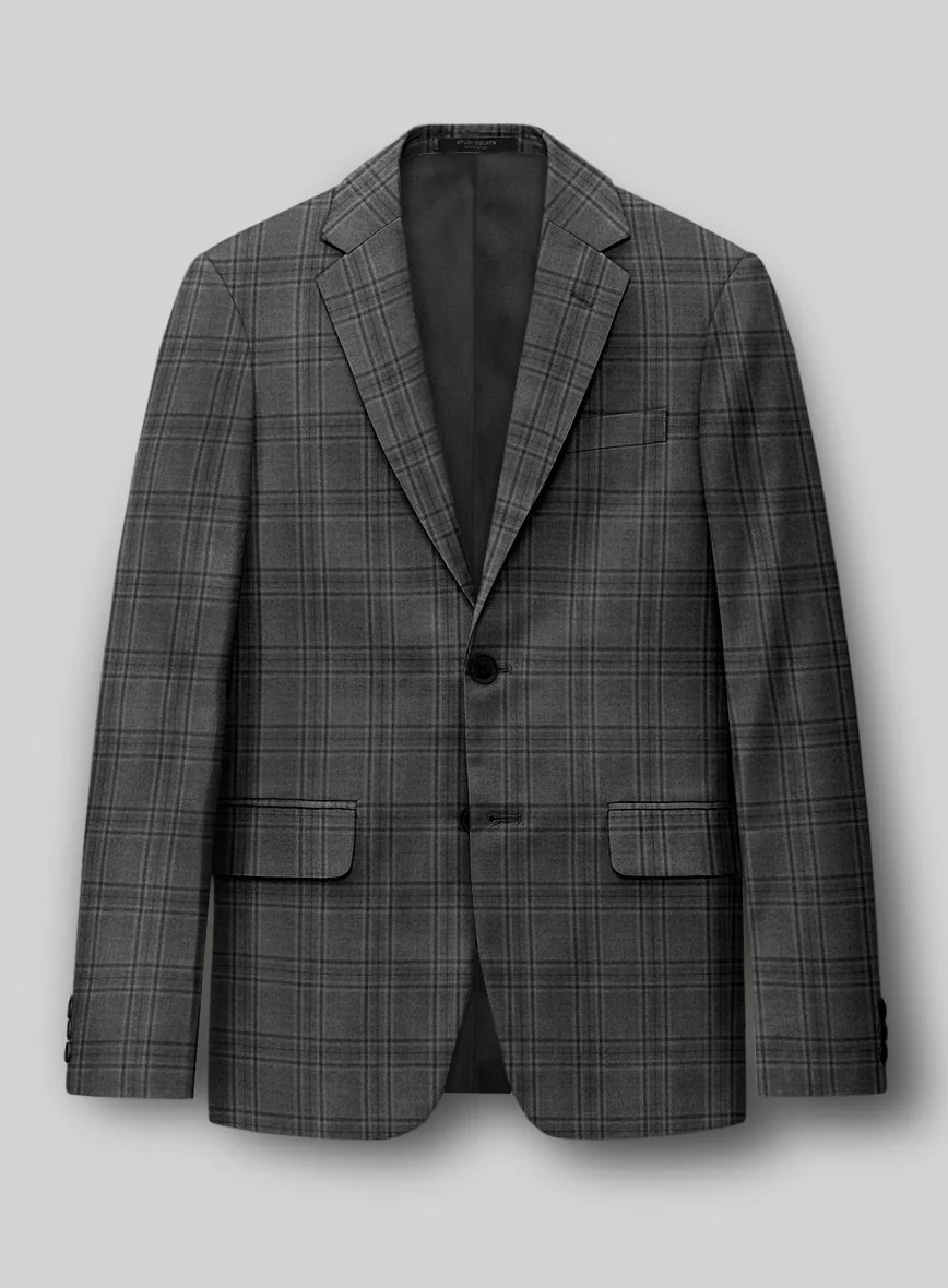 Hardy Minnis Adali Gray Check Wool Suit - Image 5