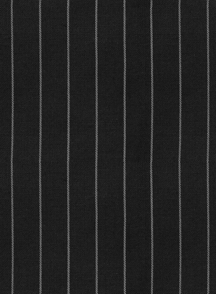 Hardy Minnis Black Rope Stripe Wool Pants - Image 3