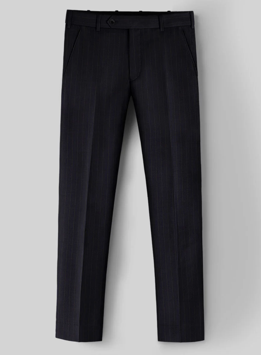 Hardy Minnis Blue Chalkstripe Wool Suit - Image 6