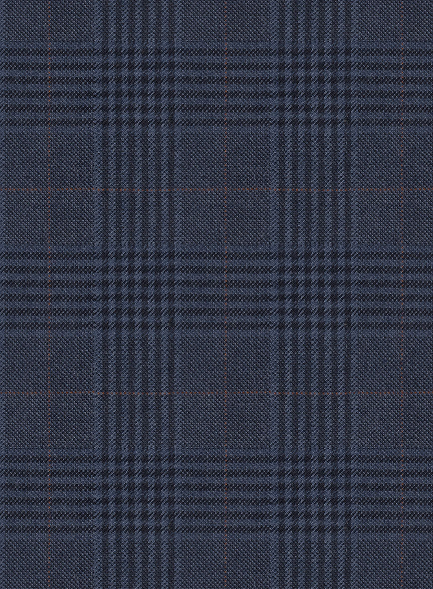 Hardy Minnis Blue Checks Wool Pants - Image 3
