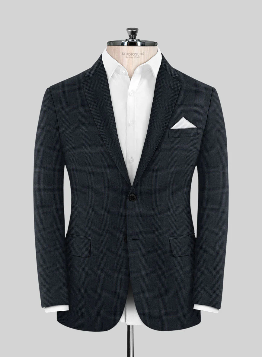 Hardy Minnis Blue Glen Wool Jacket - Image 3