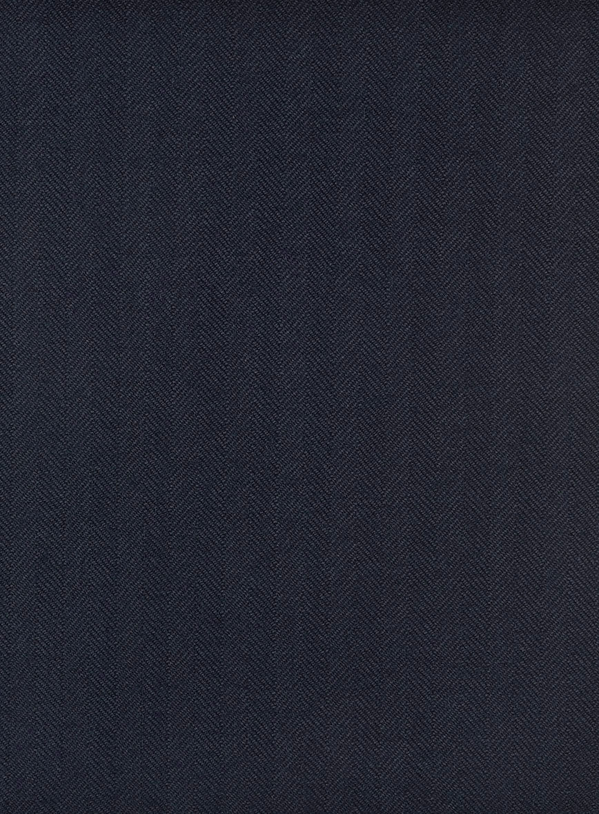 Hardy Minnis Blue Herringbone Wool Jacket - Image 4