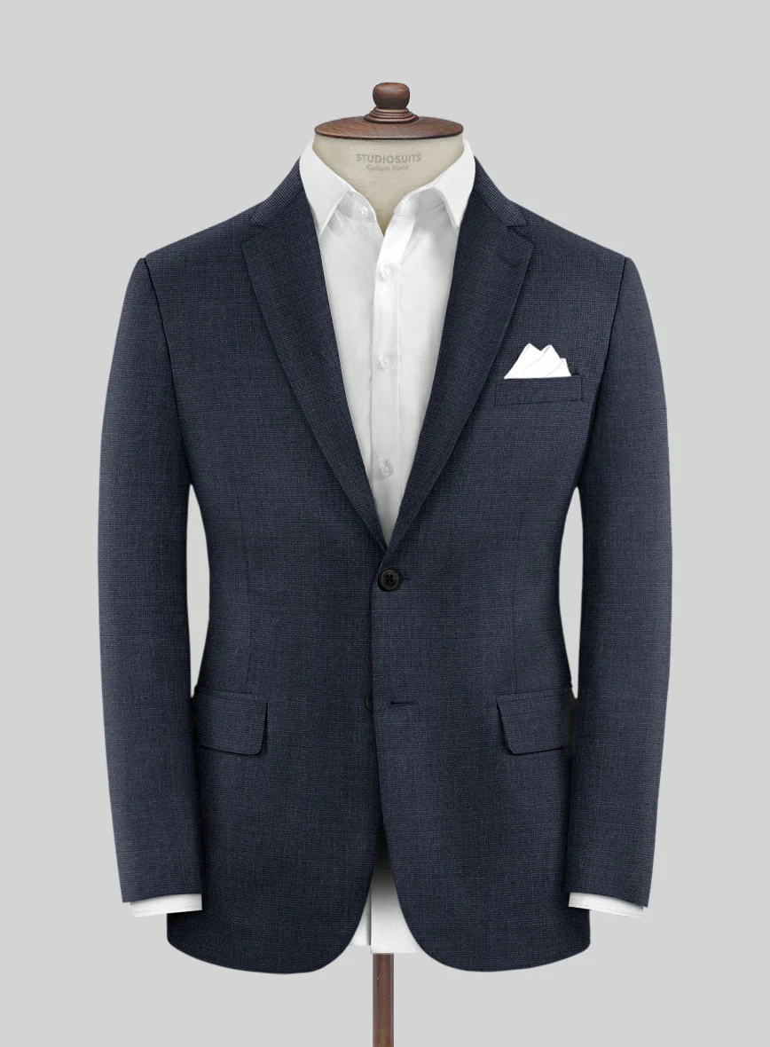 Hardy Minnis Blue Nailhead Wool Jacket - Image 3