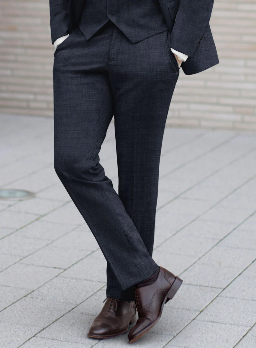 Hardy Minnis Blue Nailhead Wool Suit - Image 7
