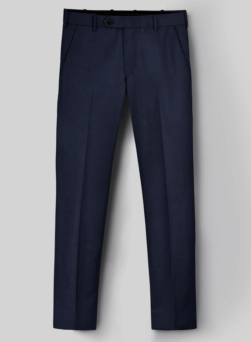 Hardy Minnis Blue Sharkskin Wool Suit - Image 6