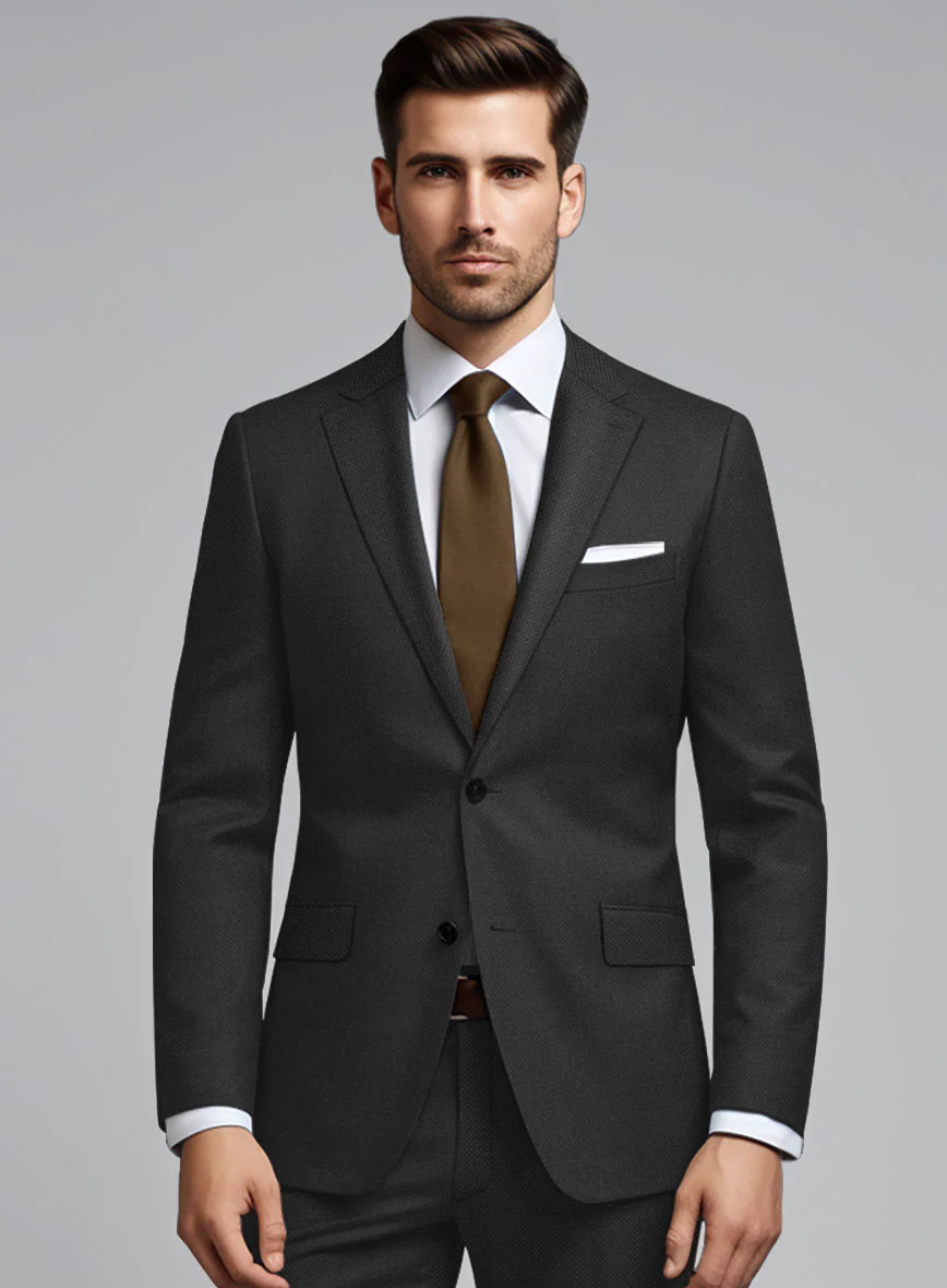 Hardy Minnis Caravel Black Wool Suit - Image 4