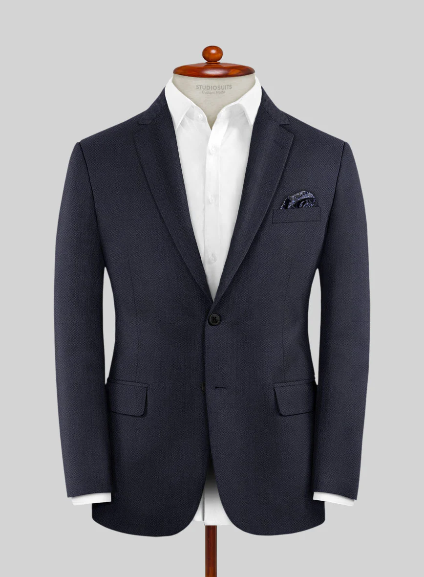 Hardy Minnis Caravel Blue Wool Jacket - Image 3