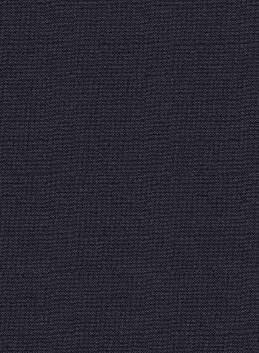 Hardy Minnis Caravel Dark Blue Wool Pants - Image 3