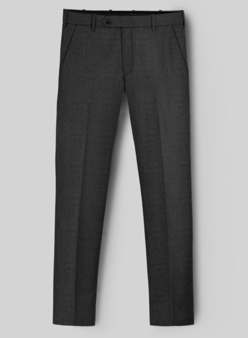 Hardy Minnis Charcoal Birdseye Wool Pants