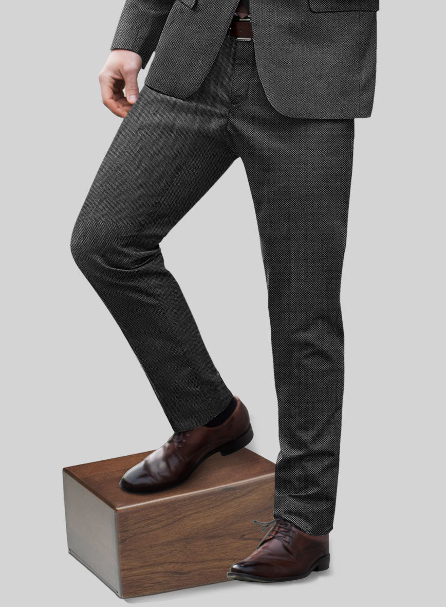 Hardy Minnis Charcoal Birdseye Wool Suit - Image 6