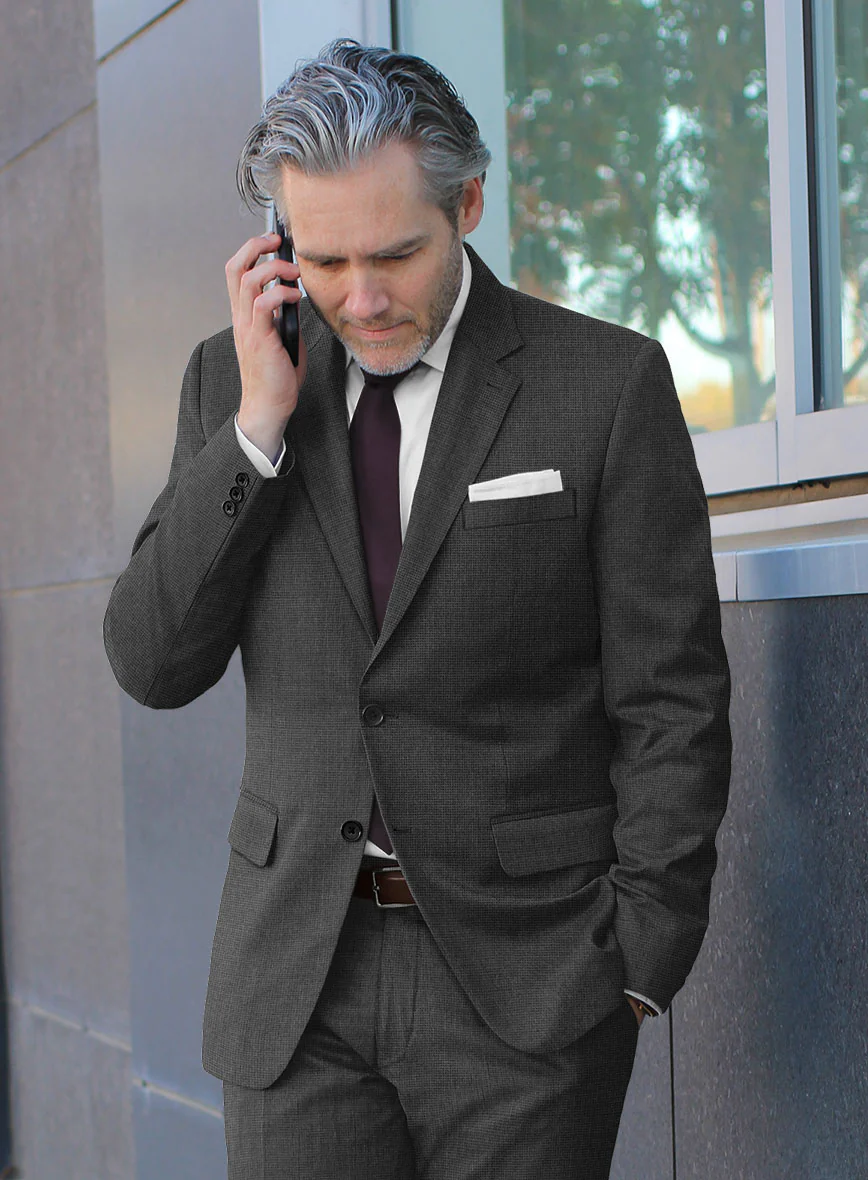 Hardy Minnis Charcoal Nailhead Wool Jacket - Image 2
